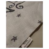 I love you to the moon and back burlap look throw pillow cover 16x16 inches