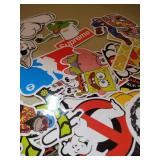 Cool Sticker 100pcs Random Music Film Vinyl Skateboard Guitar Travel Case Sticker Door Laptop Luggage Car Bike Bicycle Stickers (100pcs) varies