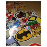 Cool Sticker 100pcs Random Music Film Vinyl Skateboard Guitar Travel Case Sticker Door Laptop Luggage Car Bike Bicycle Stickers (100pcs) varies