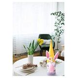 Easter Gnome Plush Decorations , Easter Gnome Bunny with Easter Egg,Bunny Gnomes Plush Decor, Easter Gifts, Indoor Spring Decor