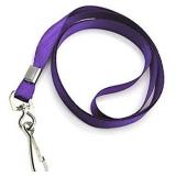 Purple Lanyard Bulk Lanyards for Id Badges Flat Lanyard with Badge Clip Swivel Hook Beebel 100 Pack