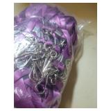 Purple Lanyard Bulk Lanyards for Id Badges Flat Lanyard with Badge Clip Swivel Hook Beebel 100 Pack