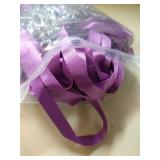 Purple Lanyard Bulk Lanyards for Id Badges Flat Lanyard with Badge Clip Swivel Hook Beebel 100 Pack