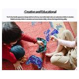 Push Pop Fidget Toy Game Controller Handle Gamepad Shape, Tie-dye Popper Sensory Bubble Fidget Toy, Silicone Popper Squeeze Toy, Stress Reliever Toy for Kids and Adults Autism(Black/Red