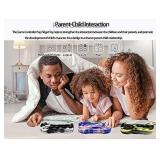 Push Pop Fidget Toy Game Controller Handle Gamepad Shape, Tie-dye Popper Sensory Bubble Fidget Toy, Silicone Popper Squeeze Toy, Stress Reliever Toy for Kids and Adults Autism(Black/Red