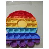 Rainbow octopus push pop toy stress relief toy