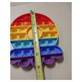 Rainbow octopus push pop toy stress relief toy