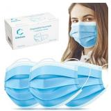 Disposable Face Masks 3-Ply Breathable Face Masks with Nose Wire Blue - Pack of should be 100