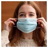 Disposable Face Masks 3-Ply Breathable Face Masks with Nose Wire Blue - Pack of should be 100