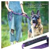 Heavy Duty Dog Leash, Reflective Dog Leashes with Car Seat Belt and Soft Padded Handle, 6FT Strong Dog Leash for Training, Walking Lead for Large Medium Dogs