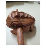Deluxe Medium 4" Wood Frog Guiro Rasp - Musical Instrument Tone Block