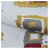 Oirpro Grey with Blues Boho Modern Farmhouse Throw Pillow Covers Decorative Embroidered Geometric Pattern Indoor Outdoor 20 x 20 Inch Pillow Covers, 2 Pack ** blues see picks