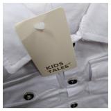 3pcs Summer Kids Baby Boys Short Sleeve White T-Shirt Tops+Scarf+Jeans** size 2