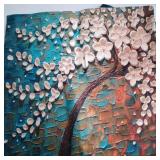 ULOVE LOVE YOURSELF Cotton Linen Throw Pillow Case Oil Painting Square Home Decorative Cushion Cover for 18 X 18 Inches Pillow Inserts, 4Pack Multicolor Trees