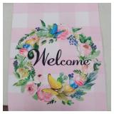 Welcome Easter Bunny Garden Flag for Outside, * different design see pics