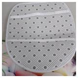 Happy Easter Bunny and Eggs 4 Pcs Shower Curtain Sets with Non-Slip Bathroom Rugs Toilet Lid Cover and Bath Mat, Durable Waterproof Curtains with Hooks* design is different see last pics