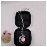 Crescent Moon Pendant Necklaces Jewelry for Women Teen Girls 18 inch ** different circle see last pics