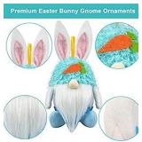 2Pcs Easter Bunny Gnomes Candy Jar Ornaments - Spring Easter Decorations - Large Easter Rabbit Cookie Candy Storage Container Jar for Home Office - Spring Easter Party Bunny Gnomes Hanging Ornament