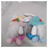 2Pcs Easter Bunny Gnomes Candy Jar Ornaments - Spring Easter Decorations - Large Easter Rabbit Cookie Candy Storage Container Jar for Home Office - Spring Easter Party Bunny Gnomes Hanging Ornament