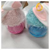 2Pcs Easter Bunny Gnomes Candy Jar Ornaments - Spring Easter Decorations - Large Easter Rabbit Cookie Candy Storage Container Jar for Home Office - Spring Easter Party Bunny Gnomes Hanging Ornament