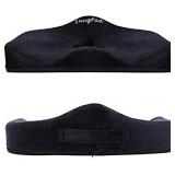 Premium Memory Foam Seat Cushion, for Sciatica Tailbone Back Pain Relief, Posture Correction. Orthopedic Sitting Pillows for Office Chair, Car, Truck, Kitchen, Wheelchair with Non-Slip Bottom** differ