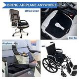 Premium Memory Foam Seat Cushion, for Sciatica Tailbone Back Pain Relief, Posture Correction. Orthopedic Sitting Pillows for Office Chair, Car, Truck, Kitchen, Wheelchair with Non-Slip Bottom** differ