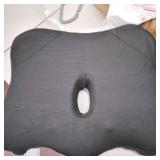 Premium Memory Foam Seat Cushion, for Sciatica Tailbone Back Pain Relief, Posture Correction. Orthopedic Sitting Pillows for Office Chair, Car, Truck, Kitchen, Wheelchair with Non-Slip Bottom** differ