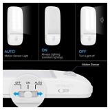 Motion Sensor Light, Cupboard Light with Battery Powered Lights 12 LEDs, Night Light with Removable Magnetic Strip Stick-on Wardrobe Cabinet Hallway Kitchen Bedroom,Easy to Install (Cool White, 1PCS