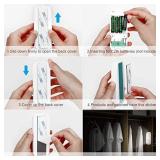 Motion Sensor Light, Cupboard Light with Battery Powered Lights 12 LEDs, Night Light with Removable Magnetic Strip Stick-on Wardrobe Cabinet Hallway Kitchen Bedroom,Easy to Install (Cool White, 1PCS