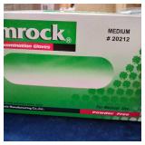 Shamrock Synthetic Vinyl Powder Free Examination Gloves, Medium, 100 Count