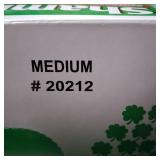 Shamrock Synthetic Vinyl Powder Free Examination Gloves, Medium, 100 Count