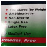Shamrock Synthetic Vinyl Powder Free Examination Gloves, Medium, 100 Count