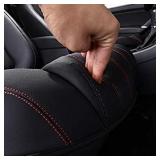 KAILADITE Car Seat Cover Pu Car Cushion, Front Seat Lower Protector, Artificial Leather, Breathable, Non-slip, Full Hem - 90% Car (SUV, MPV) (Size: 20.47 20.3) - 1 Piece