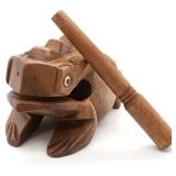 Wooden Frog Rasp Musical instruments of Africa Frog Rasp Super Guiro (6 Inch