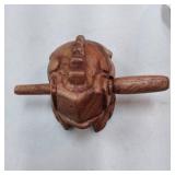 Wooden Frog Rasp Musical instruments of Africa Frog Rasp Super Guiro (6 Inch