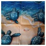 HOODED SEA TURTLE BEACH TOWEL