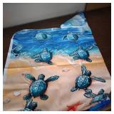 HOODED SEA TURTLE BEACH TOWEL