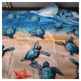 HOODED SEA TURTLE BEACH TOWEL