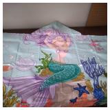 HOODED BEACH TOWEL * MERMAID