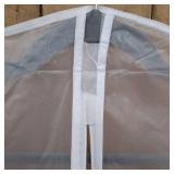 Garment Bags Suit Bag for Storage 43 inch Dust Proof Suit Protector Cover with Full Zipper for Suit Coat Dress Closet Storage, Set of 5