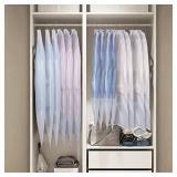 Garment Bags Suit Bag for Storage 43 inch Dust Proof Suit Protector Cover with Full Zipper for Suit Coat Dress Closet Storage, Set of 5