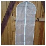 Garment Bags Suit Bag for Storage 43 inch Dust Proof Suit Protector Cover with Full Zipper for Suit Coat Dress Closet Storage, Set of 5