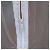 Garment Bags Suit Bag for Storage 43 inch Dust Proof Suit Protector Cover with Full Zipper for Suit Coat Dress Closet Storage, Set of 5