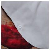 HOODED BEACH TOWEL * BASEBALL STICHES