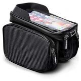 Bike Phone Front Frame Bag Bicycle Bag Mountain Bike Accessories for Adult Bikes Handlebar Bag Waterproof Bike Phone Holder with Touch Screen Holder Case for X XR XS Plus 6.8
