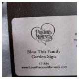Precious Moments Bless This Family Garden Stake Metal/Resin 171444