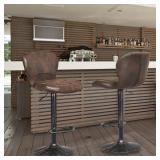 Set of 2 Adjustable Swivel Bar Stool with Footrest Retro Style Retail:$229.99