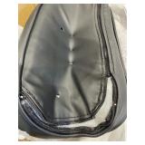 Kerrogee Mid Century Leather Lounge Chair Ottoman Set - Black/ White / Cream Retail:$824.99