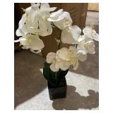 Synthetic Two Stem Orchid-White -Retail $44.99