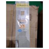 Achim GII Morningstar Indoor Cordless Woodtone Vinyl Light Filtering Window Mini Blind, 64" L x 42" W